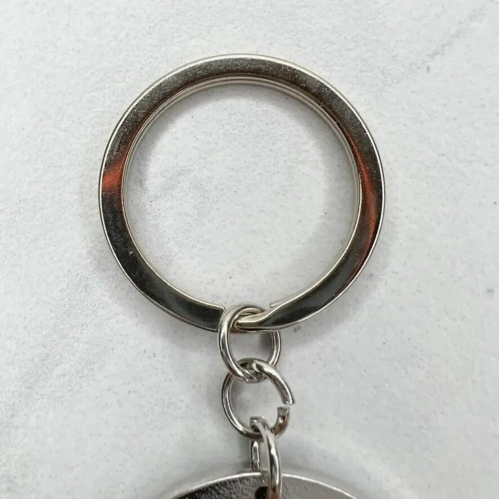 USA With Liberty and Justice for All Eagle Keychain Keyring